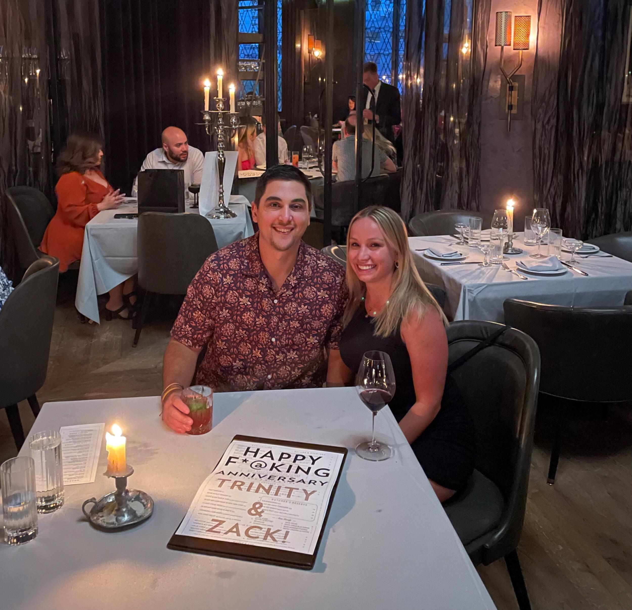 Our first anniversary