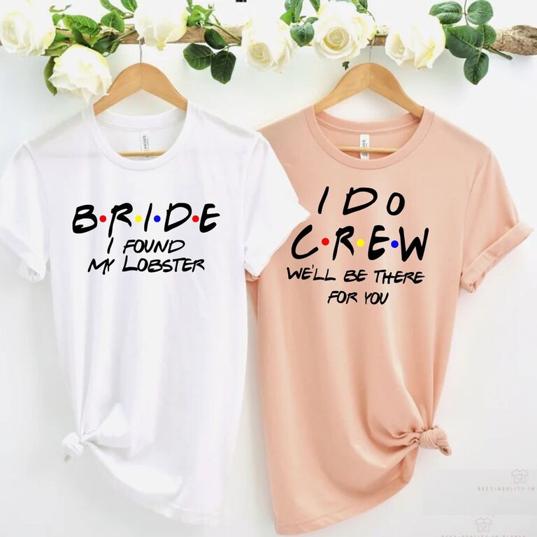 Friends themed hot sale bridesmaid shirts