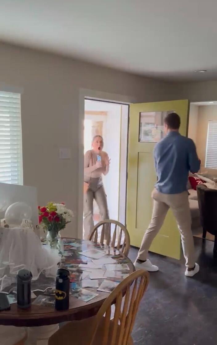 You can see my genuine shock here when we got home and our close family & friends were there to surprise me!  I didn't think Jack-Thomas had it in him!