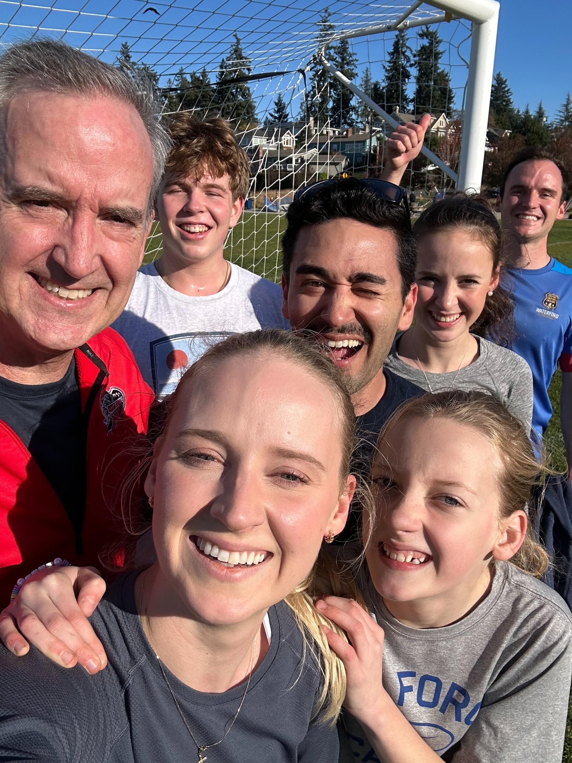 The Annual Thanksgiving Lewis family soccer game! With special guests John Brannon and Mike giving a valiant effort. 