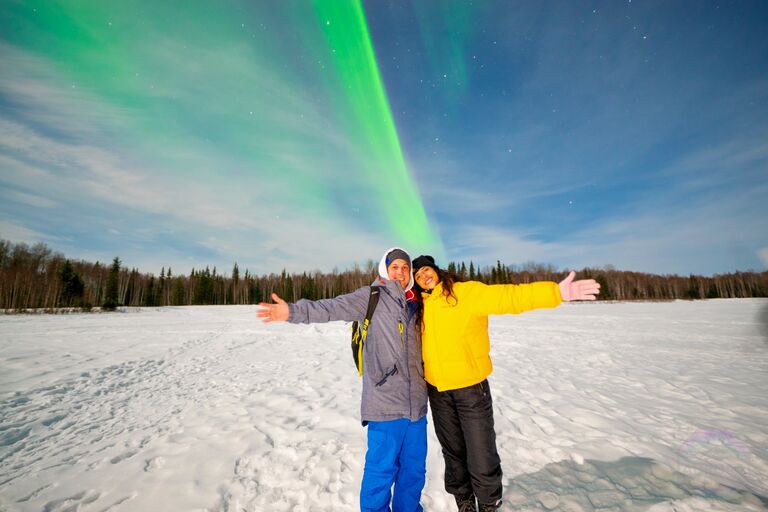 The stunning northern lights, it was pretty cold but definitely worth it.

La spettacolare aurora boreale, un freddo polare, ma sicuramente ne é valsa la pena.