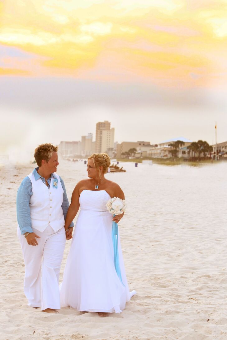 Sunset Panama City Beach Florida Couple Shot