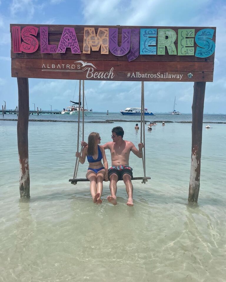 Isla Mujeres, Mexico on Strine Family vacation 