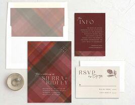 Christmas wedding invitation idea