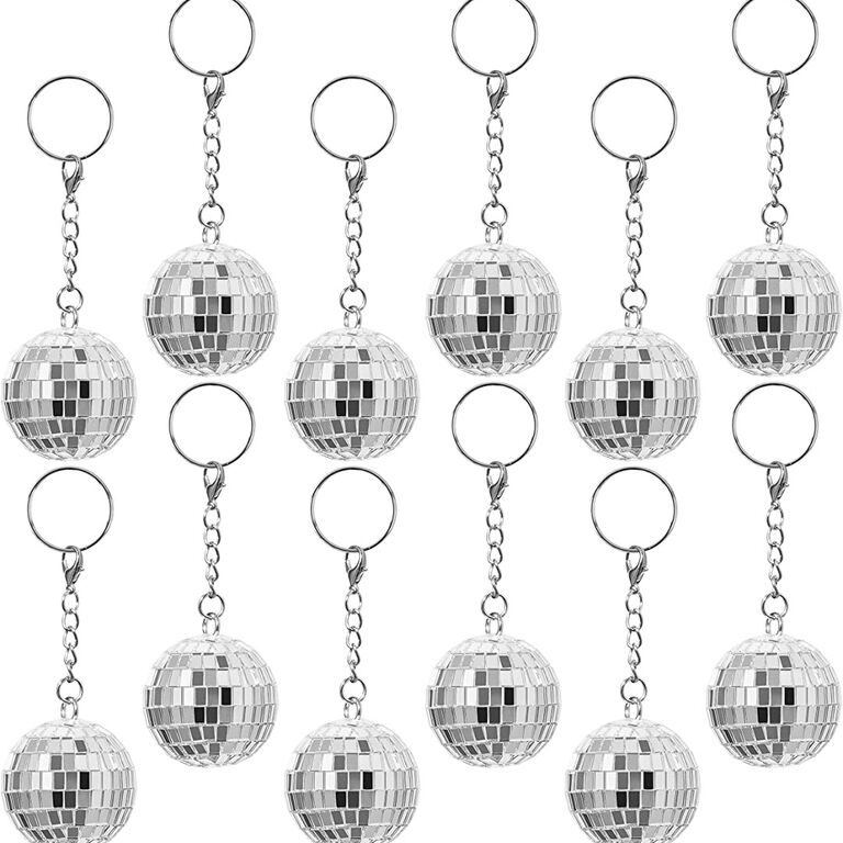 Fun disco ball keychains