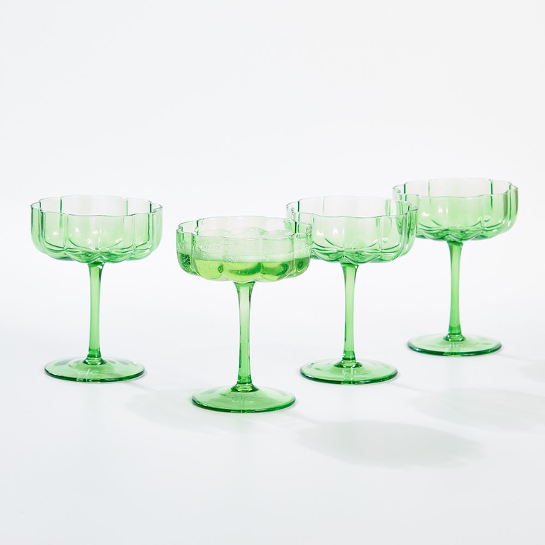 Colored Coupe Glasses from Mark & Graham 