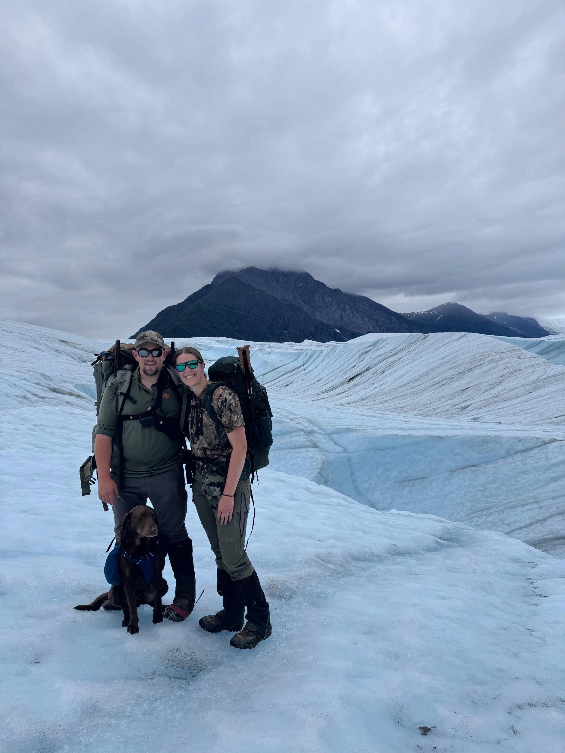 Hiking Kennicott glacier in AK