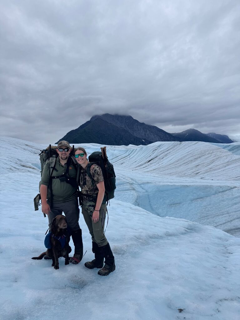 Hiking Kennicott glacier in AK