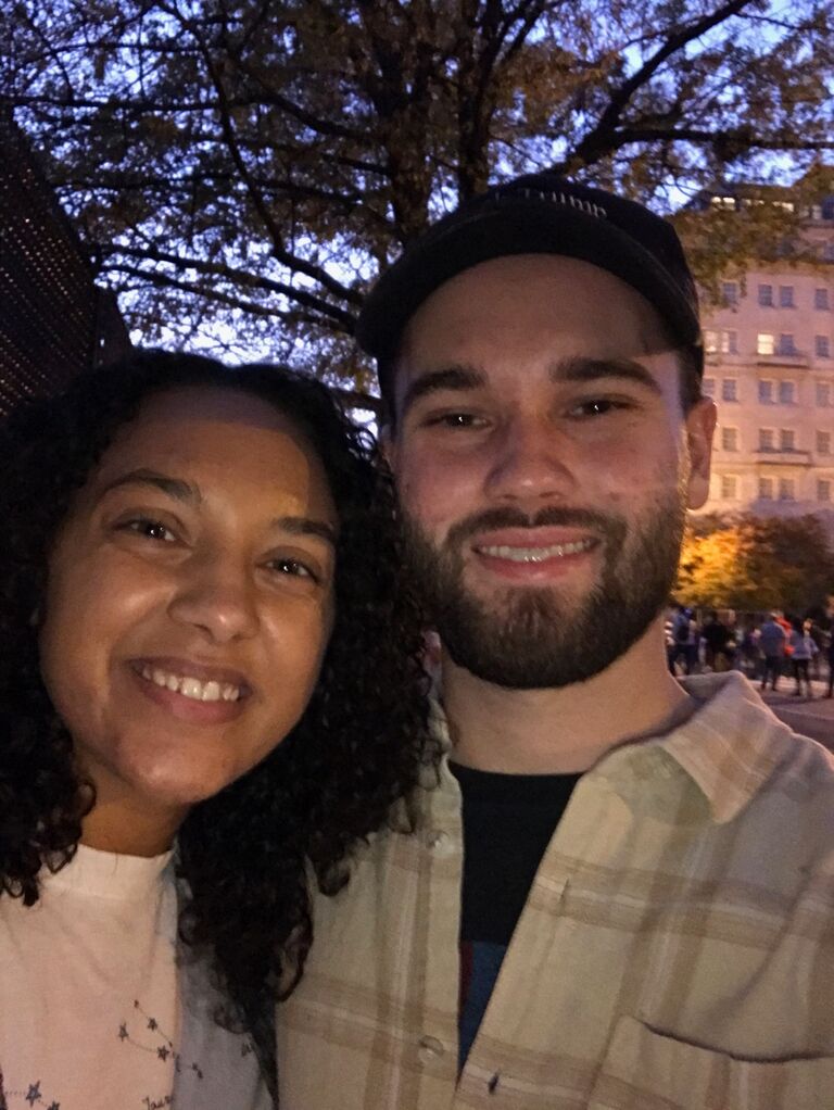 Our first protest together!