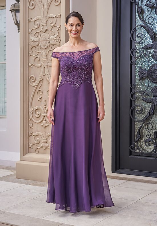 Mother of the hot sale bride purple dress