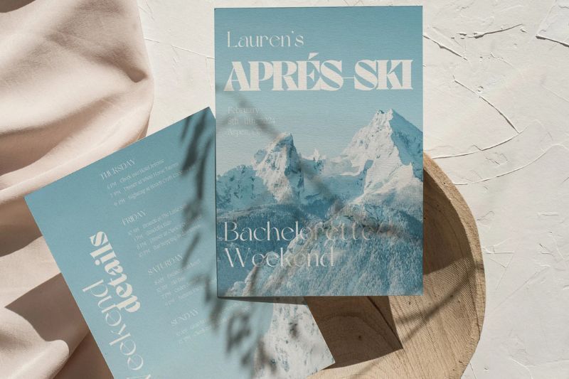 apres ski party invitations