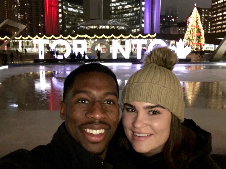 Chloe visiting Kevon in Toronto over winter break. Toronto is Kevon's hometown and the two have shared many memories here and will be making their most special one here yet in 2025!