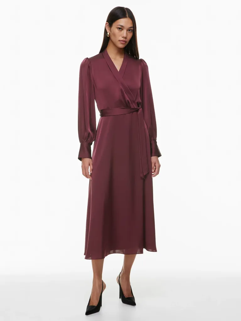 Hyade Burgundy Plus Size V-Neck Floral Maxi Dress