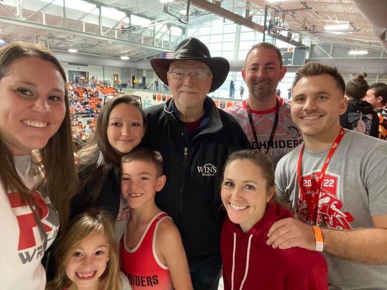 Family time at wrestling tournaments with Coach Bryan!