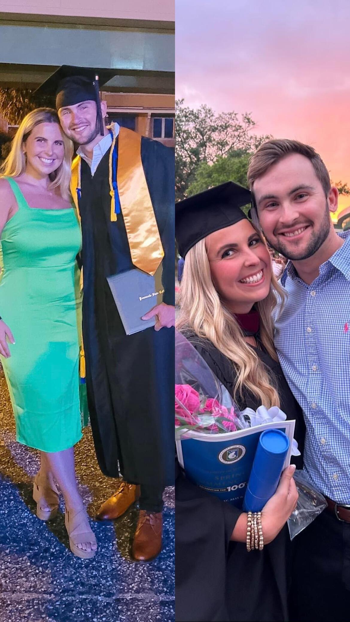 Finished their college degrees. Devin received his Bachelors in Cybersecurity and Maddy received her Masters in Strategic Communication and Leadership.