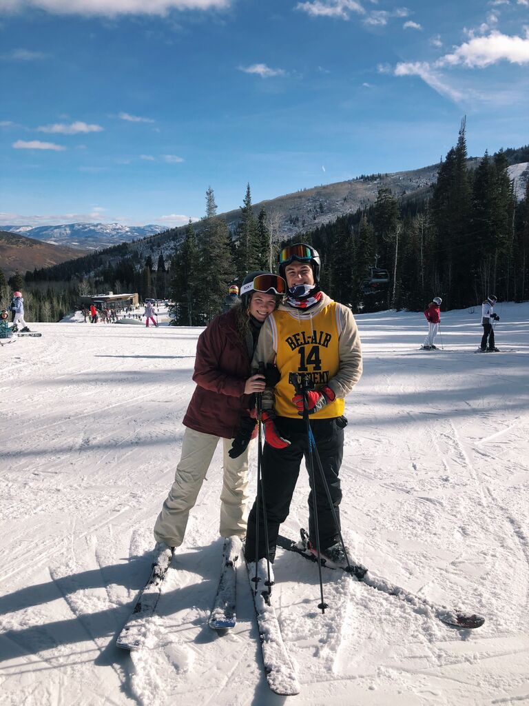 As COVID began in early 2020, Andy and Baylee moved back to Decatur to continue school remotely.  The couple remained together and celebrated Christmas in Park City, Utah in December of 2020. 