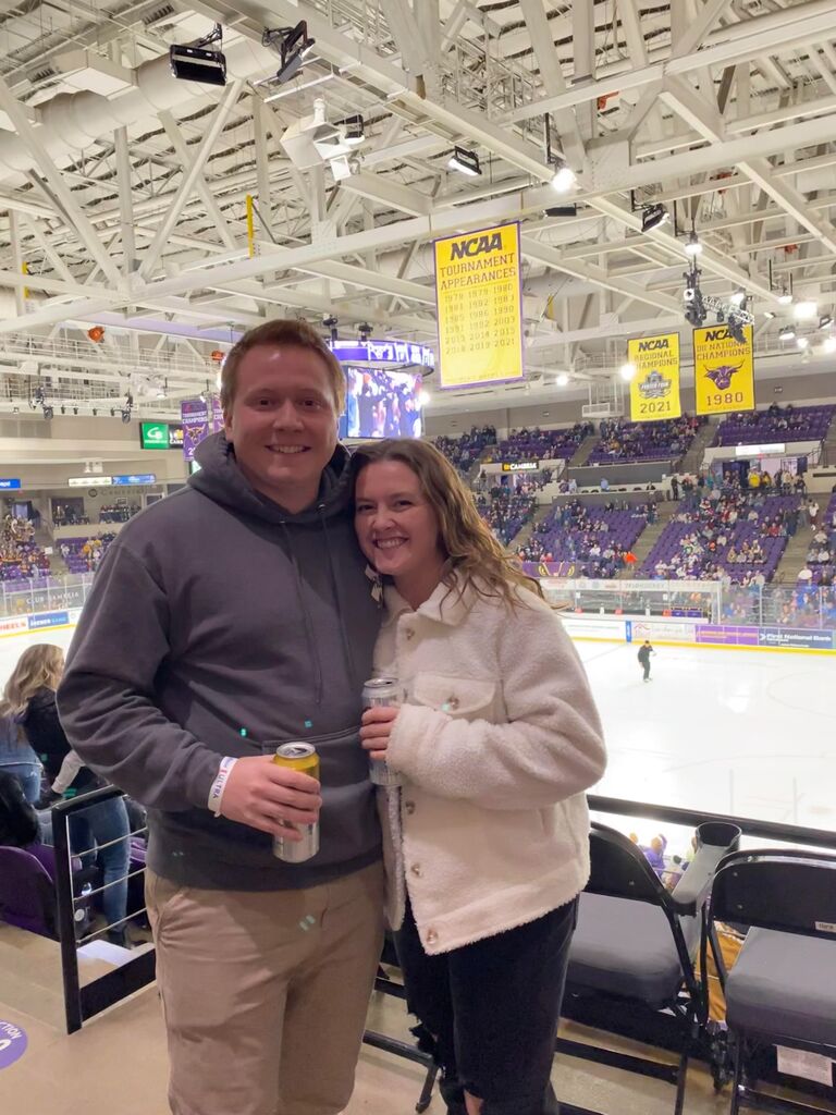 They also made the most of Hunter's time in Mankato - attending many hockey games and bringing friends to adventure in a different city!