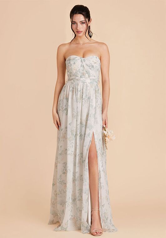 Birdy Grey Grace Chiffon Dress in Sage Spring Garden Bridesmaid Dress | The  Knot