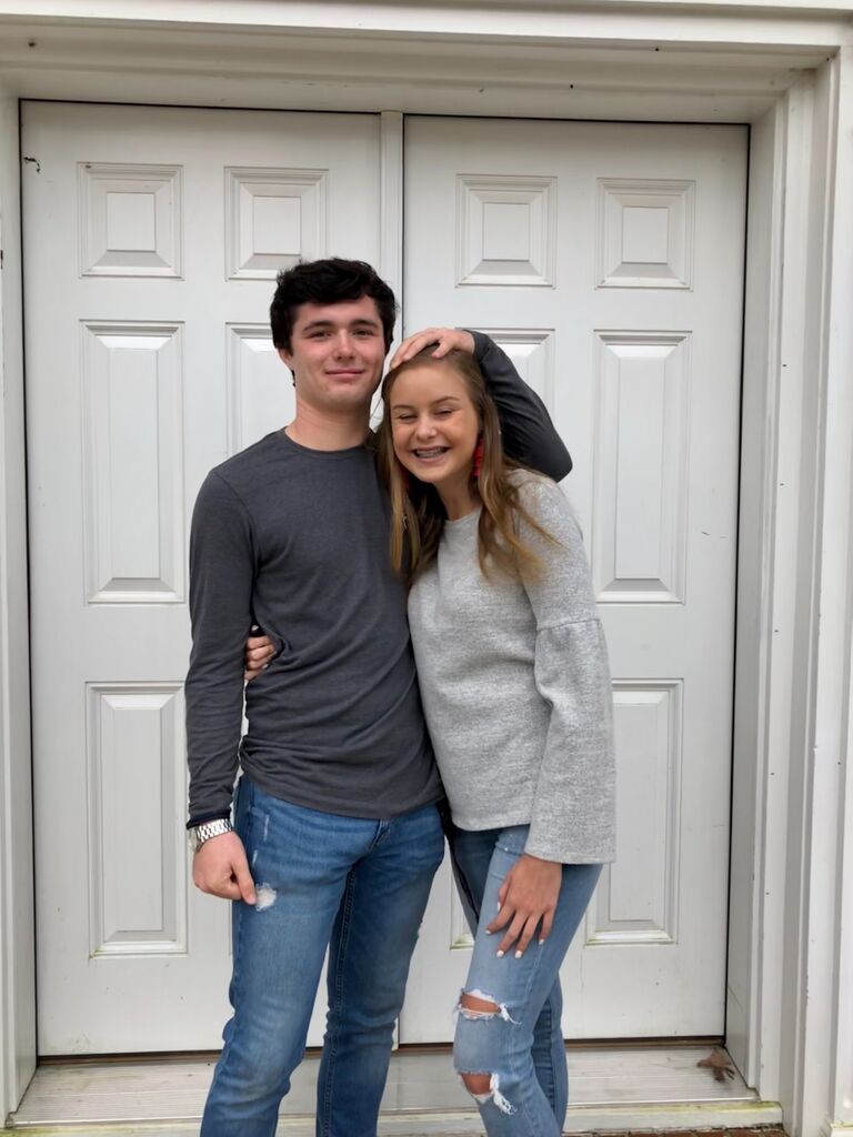 We met October 2, 2019 at my church youth group. Rachel's sophomore year and Ethan's senior year of high school.
