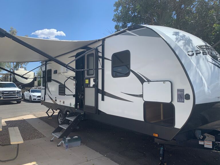 moved into our camper in Phoenix, AZ