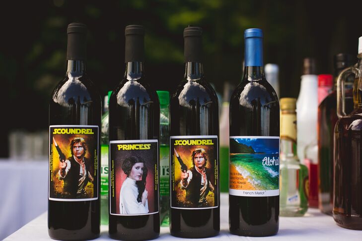 Custom Star Wars wine bottles