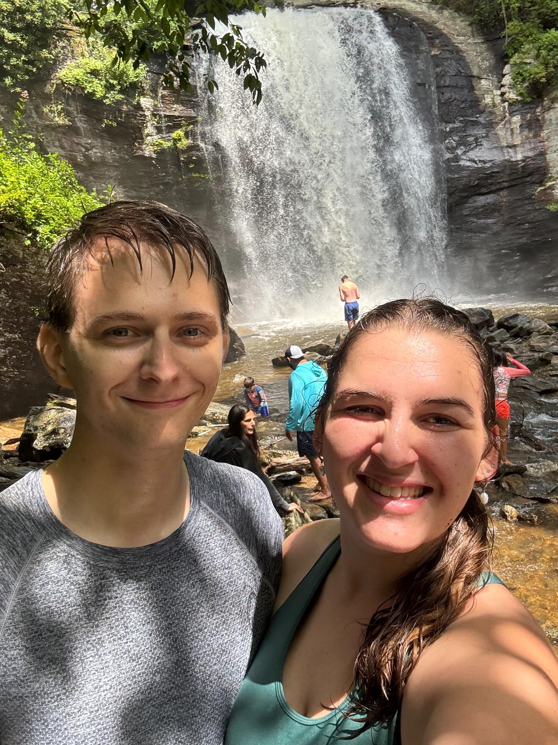 We finally visited North Carolina - and climbed behind a waterfall