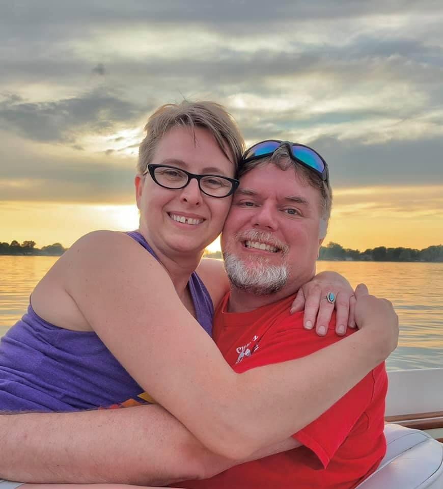 Sunset cruise on Chapman Lake. We love to spend our evenings on the lake in the summer.
