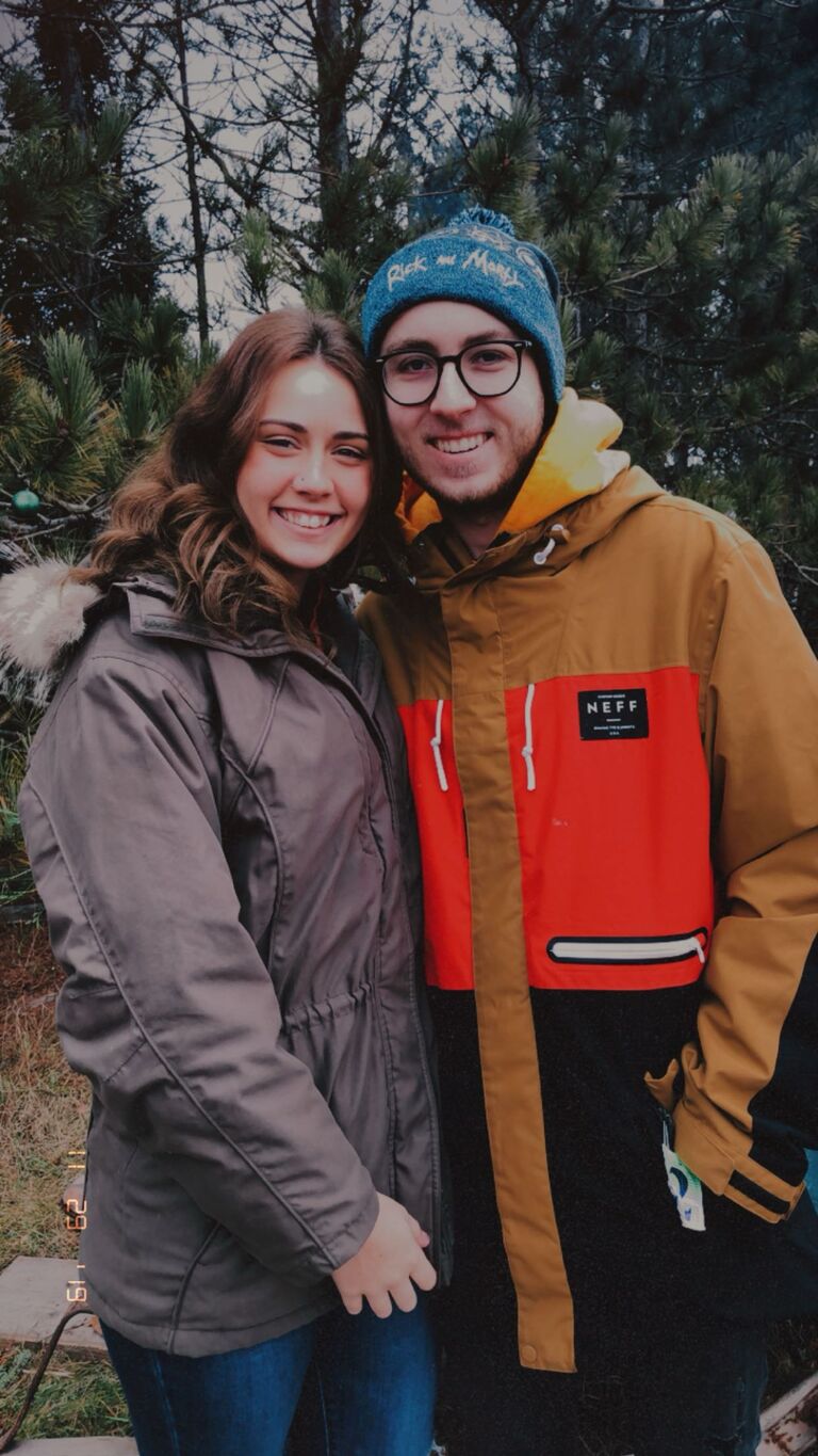Our first Christmas together!
At Indian Lore's Tree Farm!