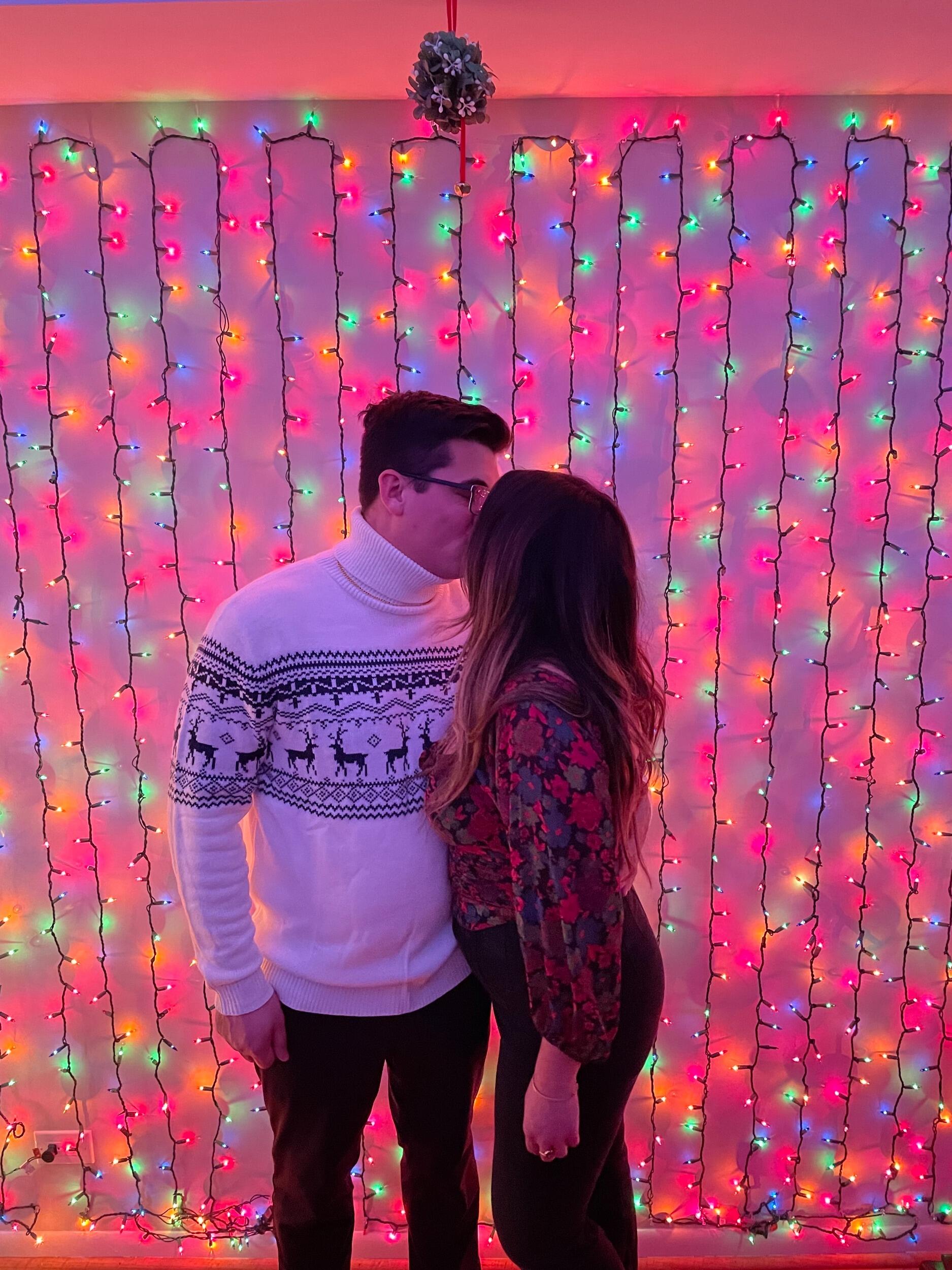 Our first Holiday party together! Our favorite time of year!