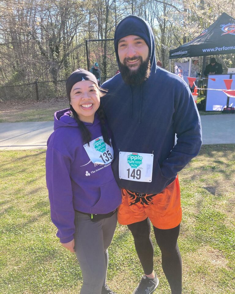We ran a 5k together!