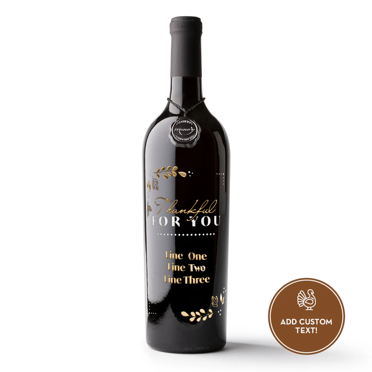 Mano's Wine custom wine bottle