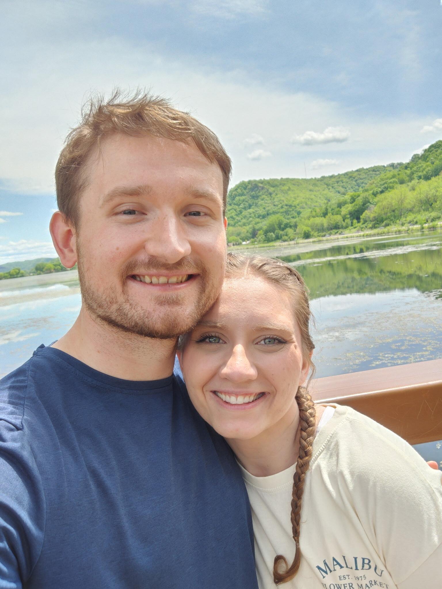Winona pitstop on a Rochester trip, taken on the bridge by the lake. You'll see this spot again. This is also the Rochester trip where we found Abigail's ring!