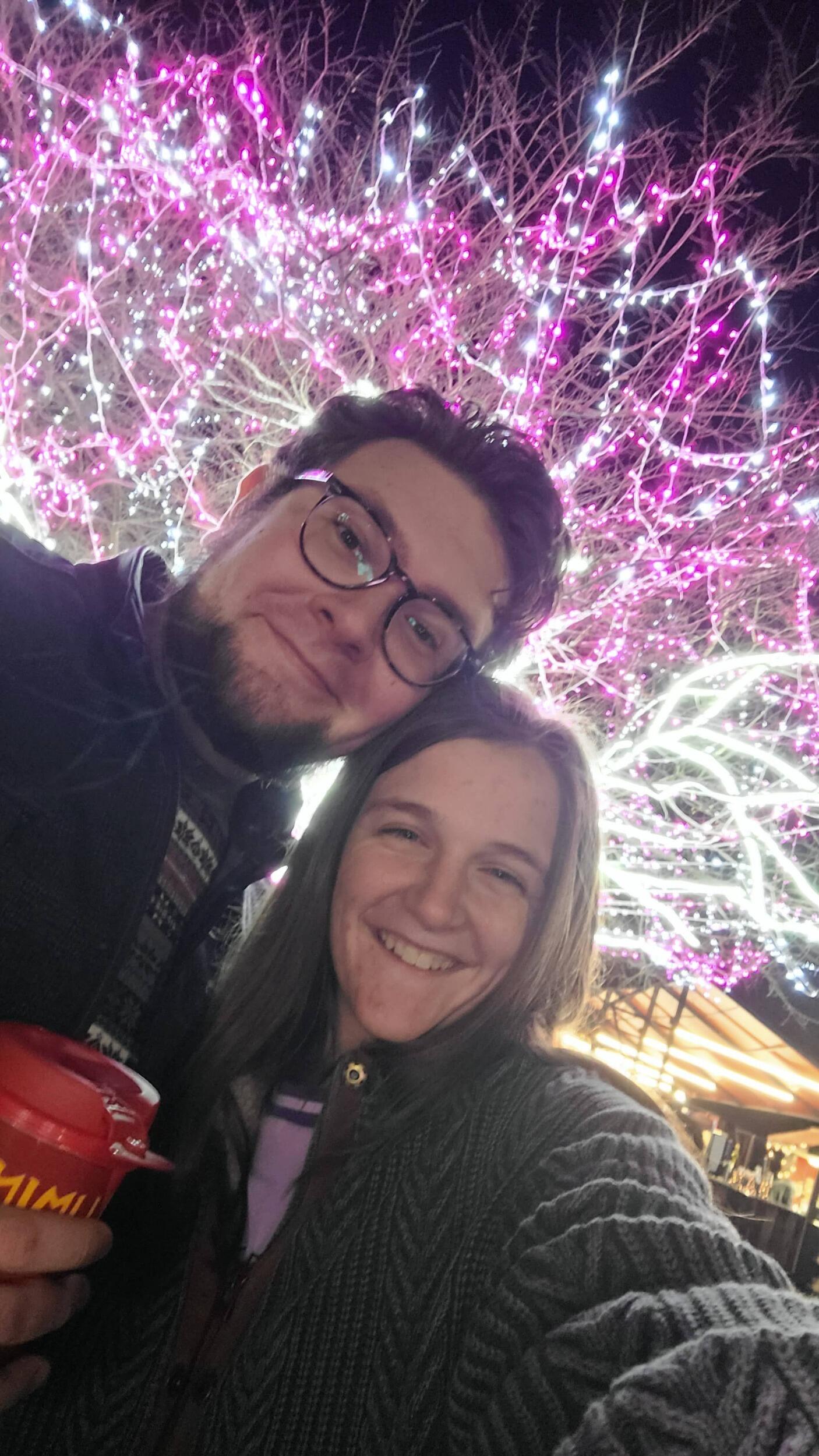 Celebrated Christmas and the start of a new year together for the first time! Discovered that Zooluminations was one of our favorite events of the season, where we could walk, talk, and enjoy twinkling lights