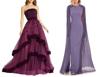 Purple wedding dresses