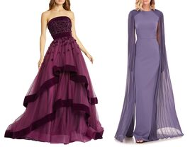 Purple wedding dresses