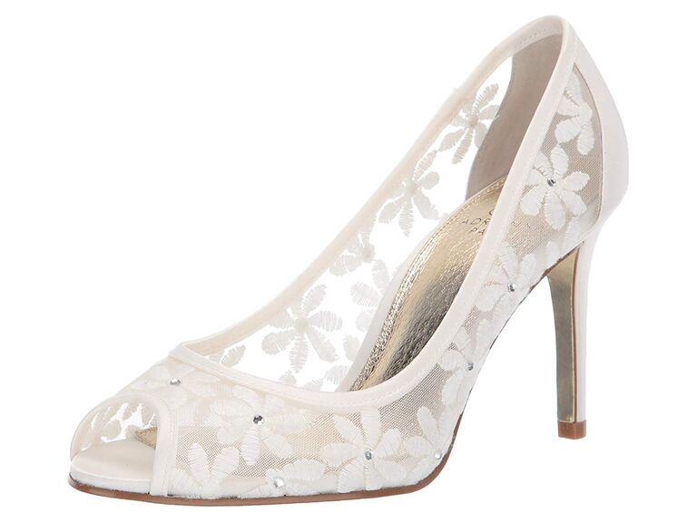 white sparkly heels for wedding