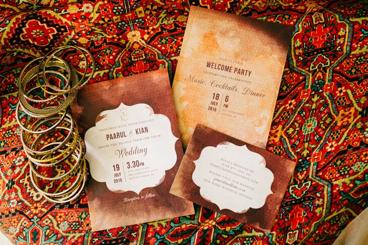 Modern Indian Wedding Invitations