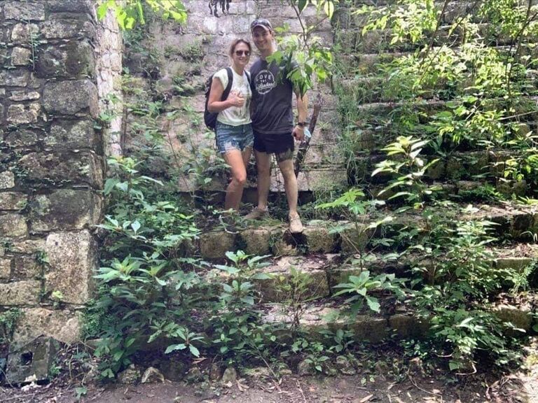 Visiting the Ek Balam ruins, one of the largest in Mexico.