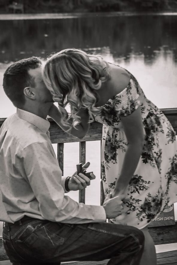Our one year anniversary included the proposal! 