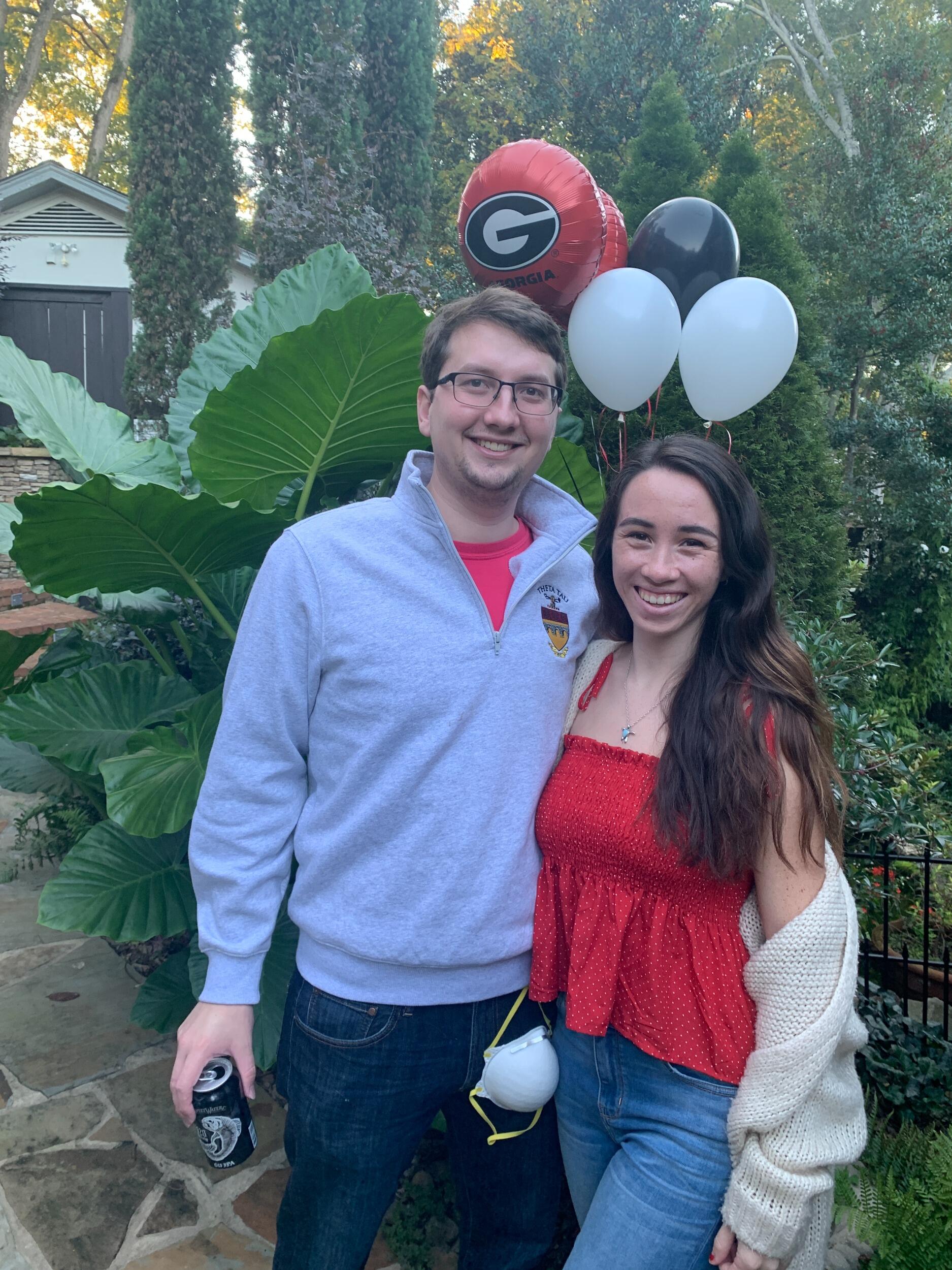 Ryan & Dani graduate UGA (though due to COVID, we didn't get to celebrate until October!)