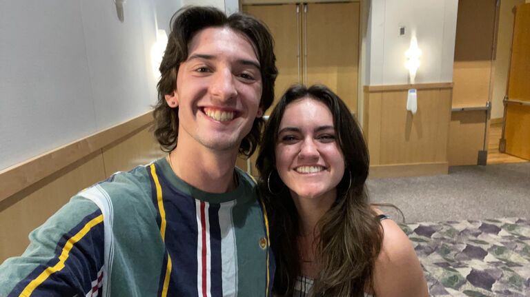 Our first picture together as a couple