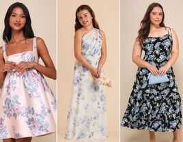 Stitch of three pretty teen wedding guest dresses