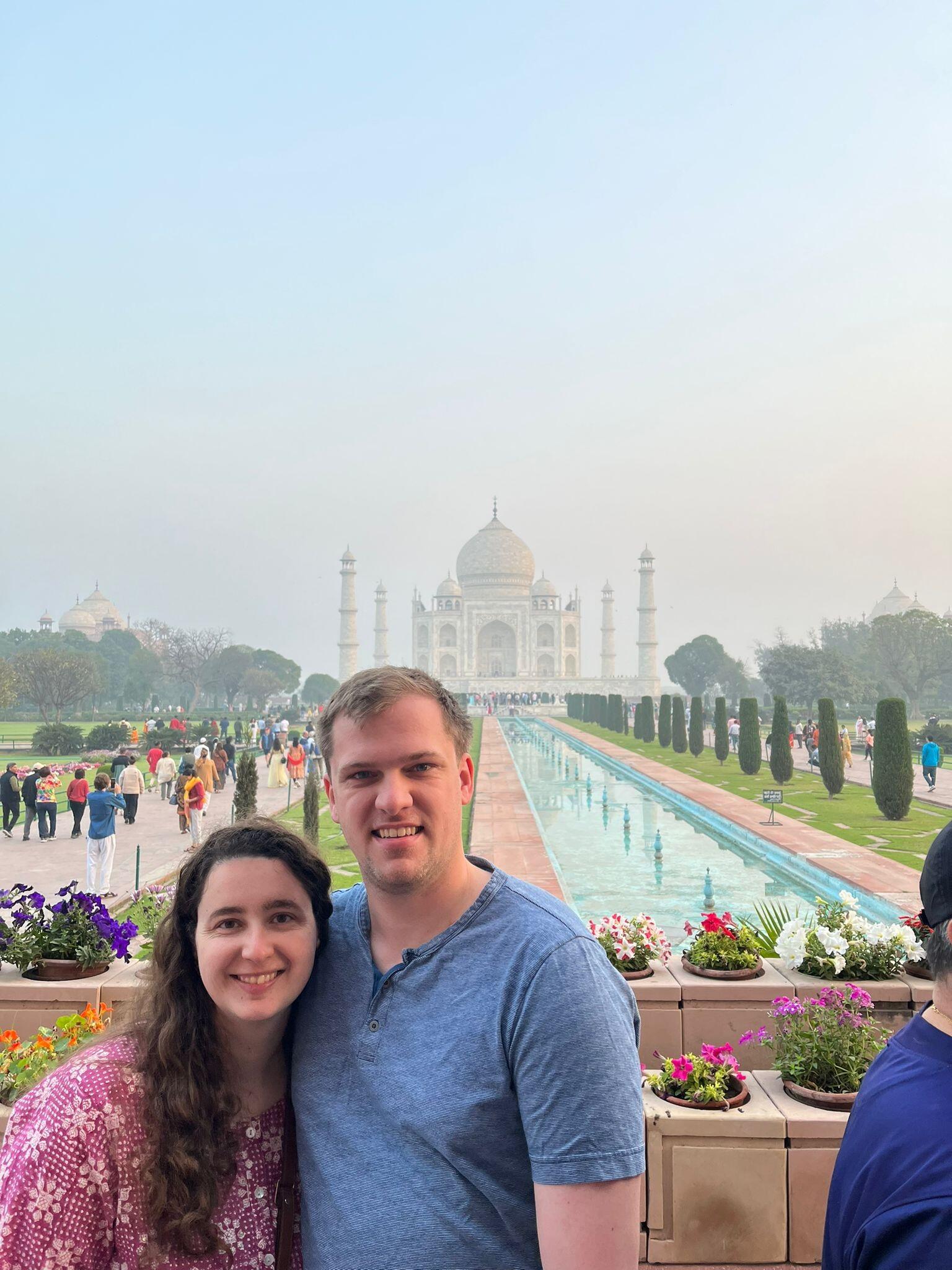Cameron and I visit India.  We saw the Taj Mahal, and so many other amazing places
