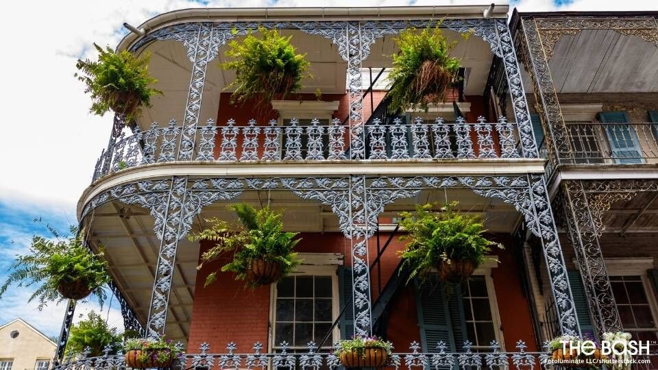 French Quarter Mardi Gras Zoom Background
