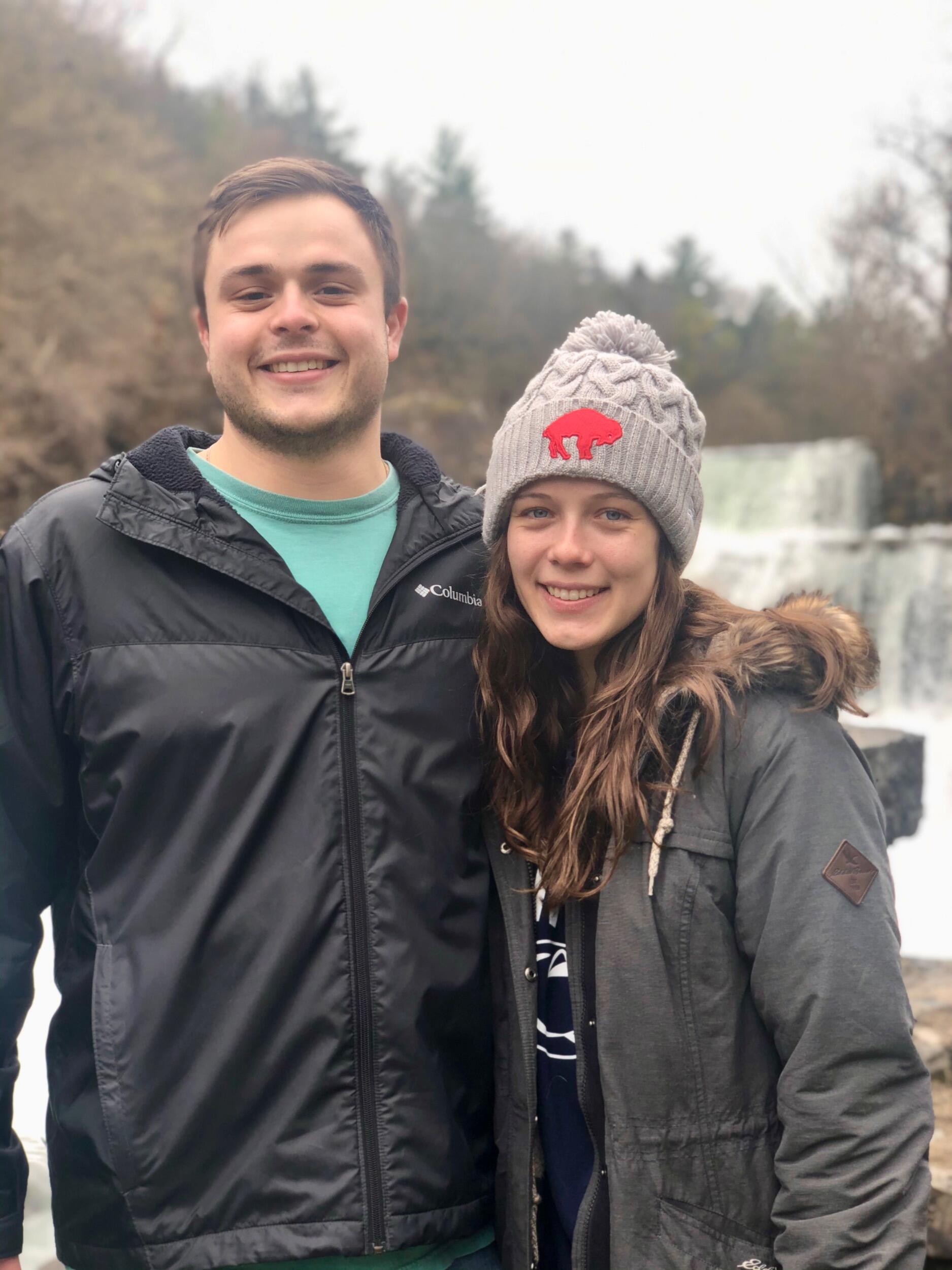 Lindsay was living in Rochester and Joe was living in Buffalo when COVID-19 shut down schools. They were able to spend much more time together growing closer and getting outside. A silver lining in a long pandemic! Pictured here on the Outlook Trail in Penn Yan, NY.