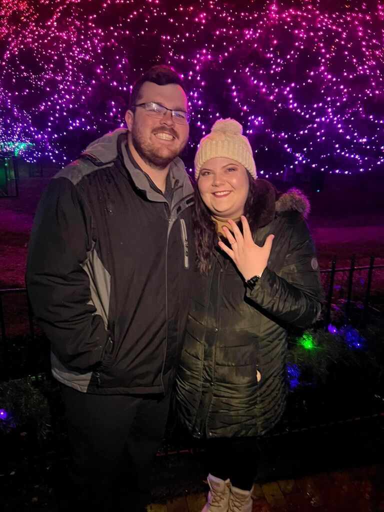 The newly engaged couple!
