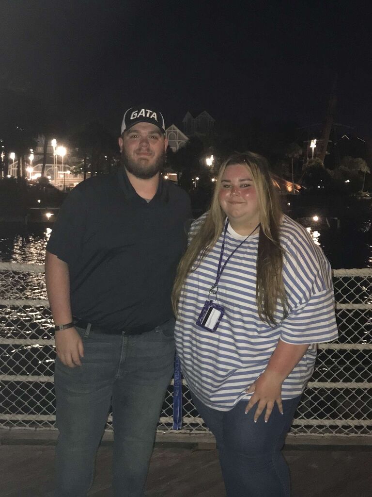 We met in Orlando, Florida on our graduation trips. This is our first picture together!