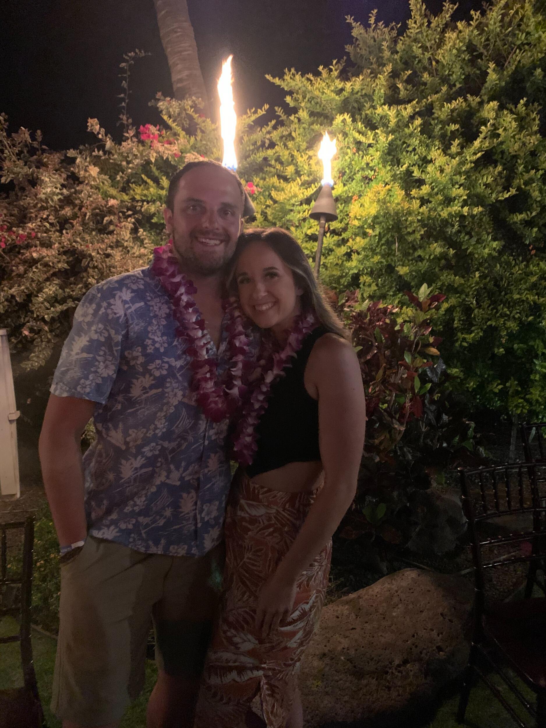 We have been able to experience so many incredible things in the 6+ years we have been together. Traveling is one of those incredible things that we love to do whenever we can. We love staying in Wisconsin and heading up to our family lake houses during the summers and winters. We love to go out west and go skiing with friends. We have taken some amazing family trips involving both of our families, as seen in this photo of us in Hawaii. Our second big family trip took place in the Bahamas where we got engaged! We hope to be able to keep seeing more and more of the world in the years to come!