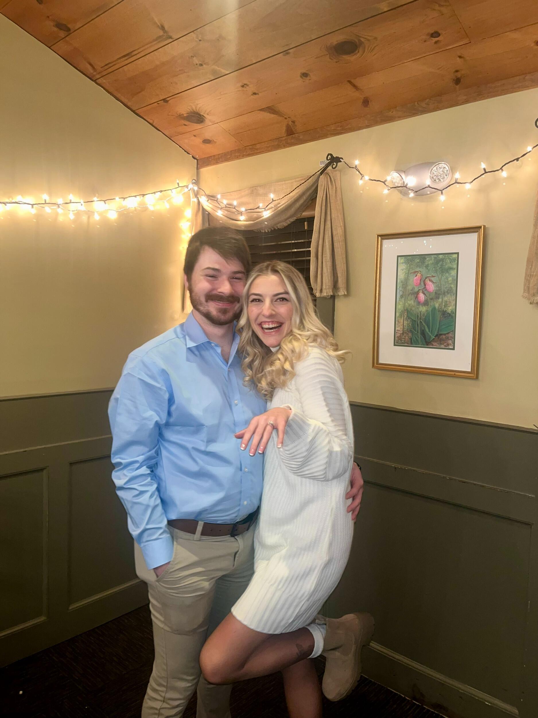 And that night at our anniversary dinner, Dylon gave Kenzi chocolate covered strawberries and a card asking her to marry him, got down on one knee and.. yes, yes, a thousand times yes!