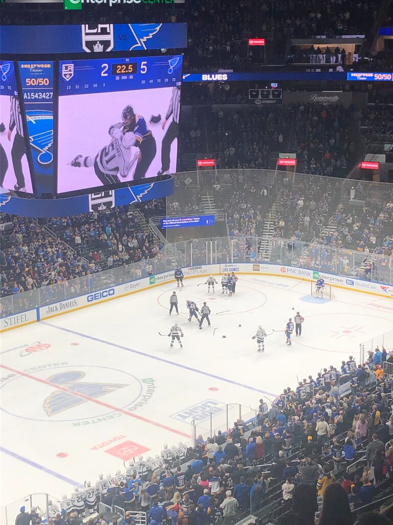 First Blues Hockey game together